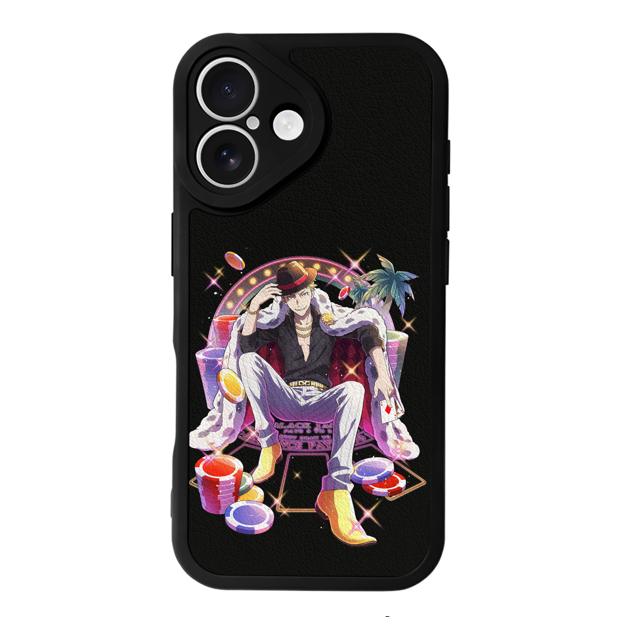 （画像用） 文豪ストレイドッグス Bungo Stray Dogs 【iPhone 16シリーズ対応】シリコンスマホケース（レザー調） 材質：シリコン